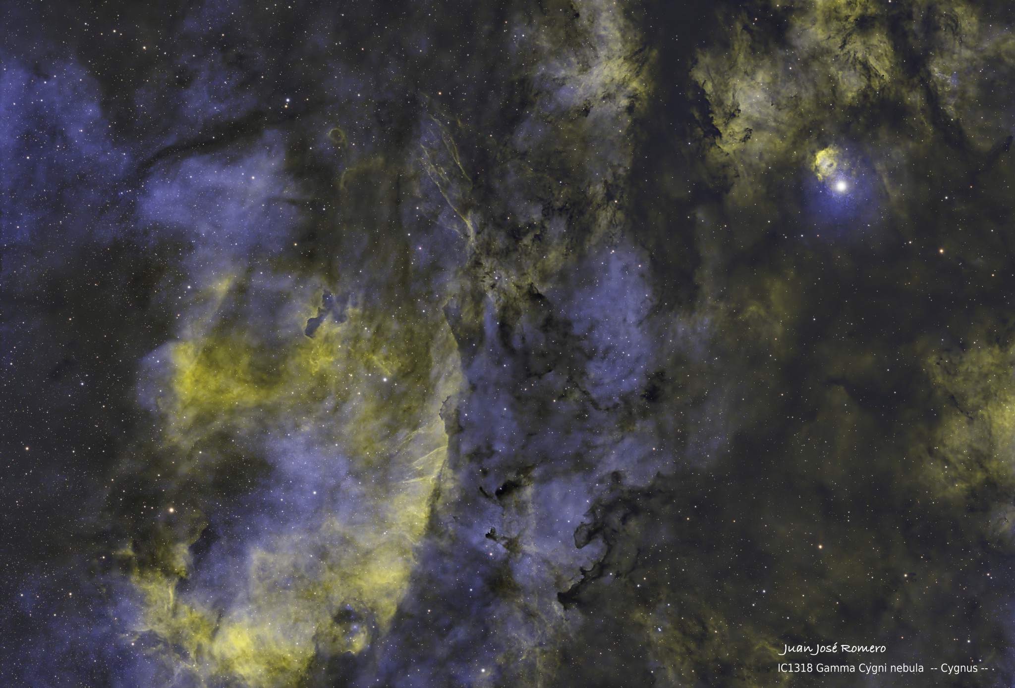Fotografia astronòmica de IC1318 NN – Nebulosa Gamma Cygni (entorn de 37 Cygni)