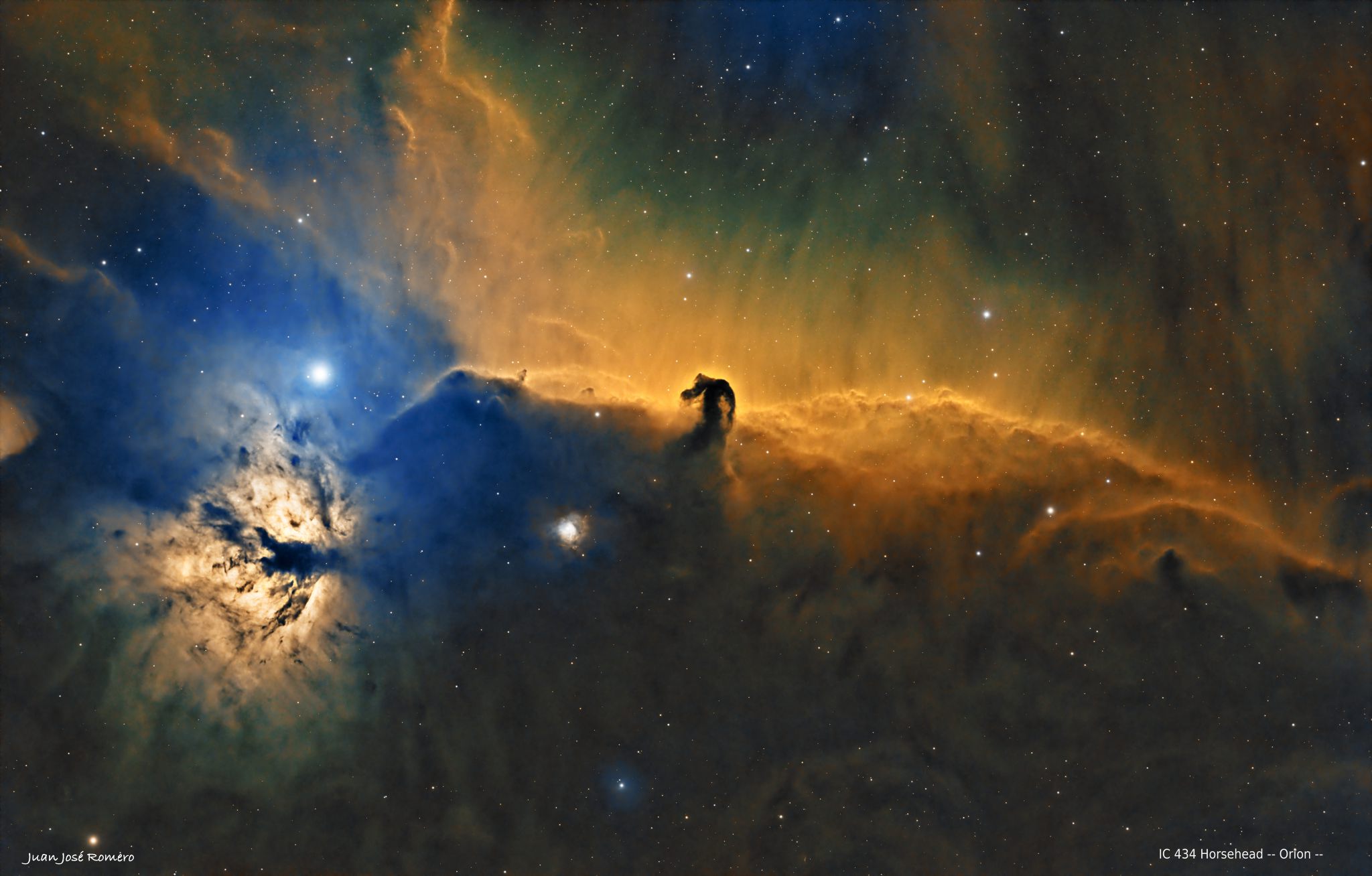 Fotografia astronòmica de IC434, Horse Head