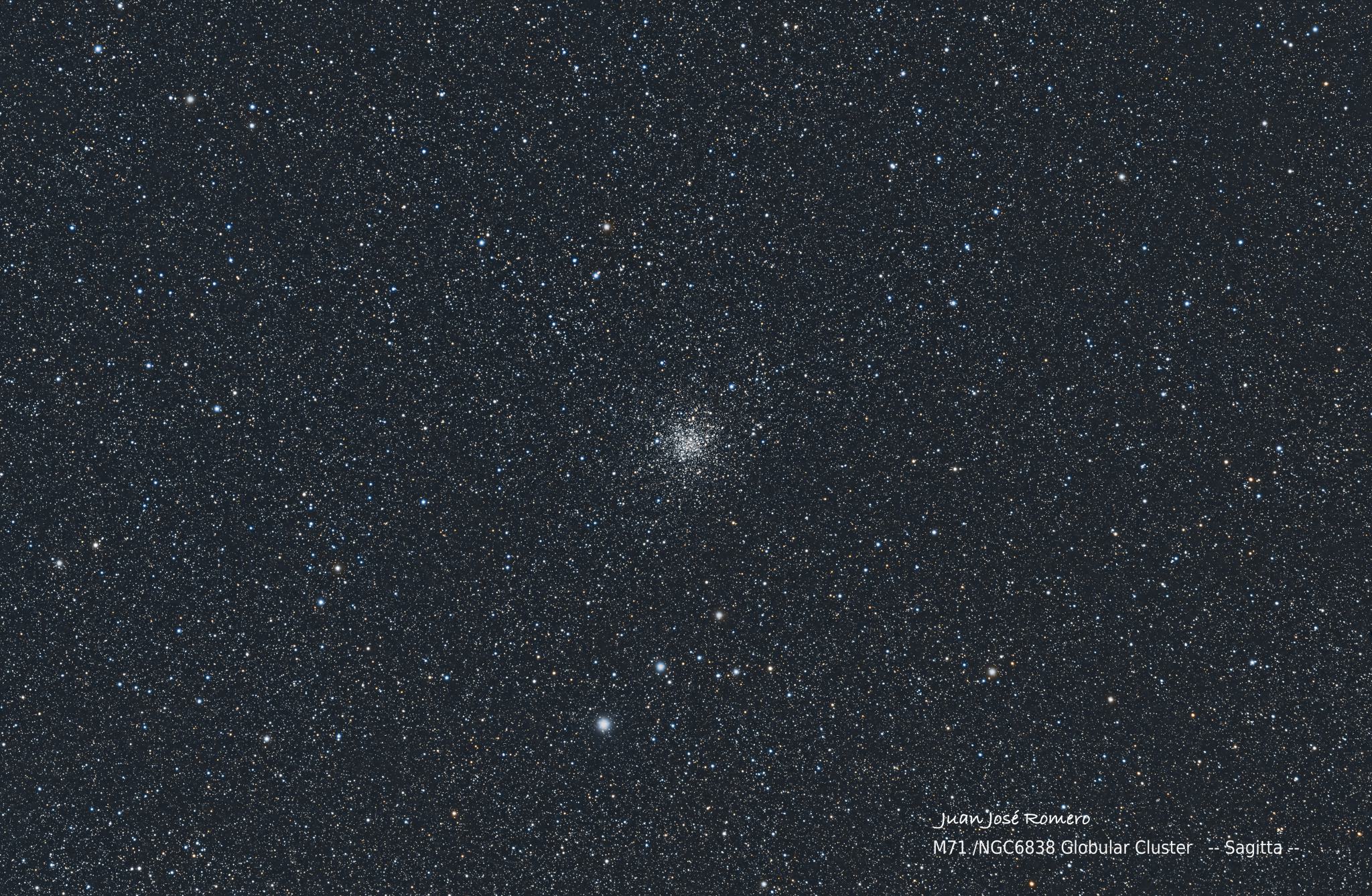 Fotografia astronòmica de M71, cúmul globular