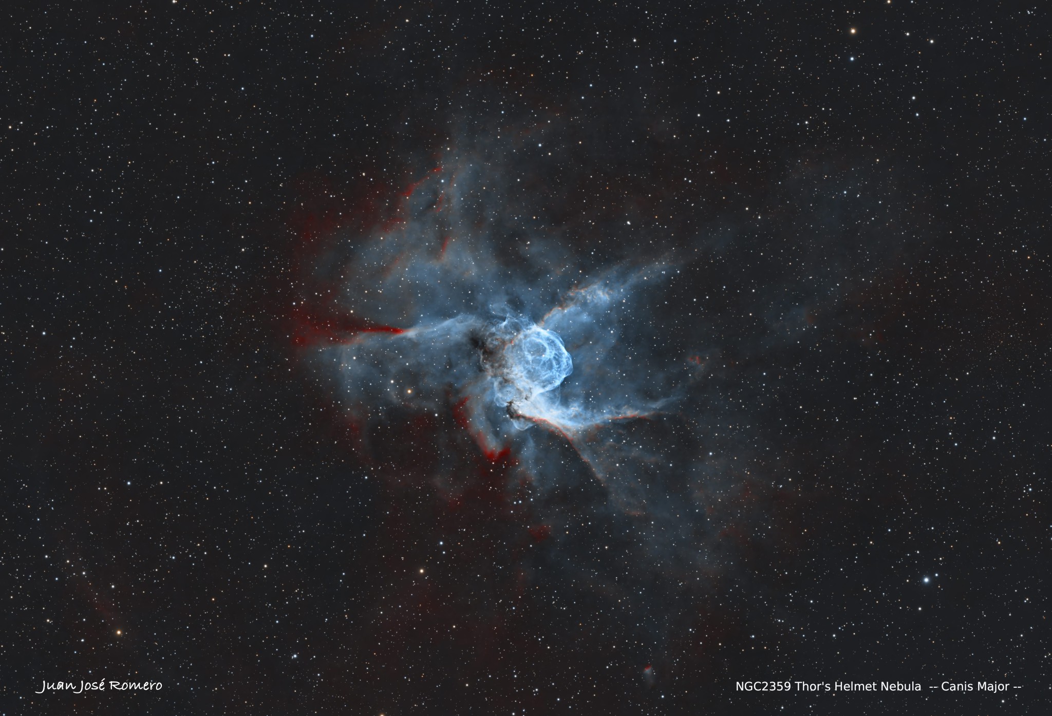 Fotografia astronòmica de NGC2359 – Nebulosa del Casc de Thor