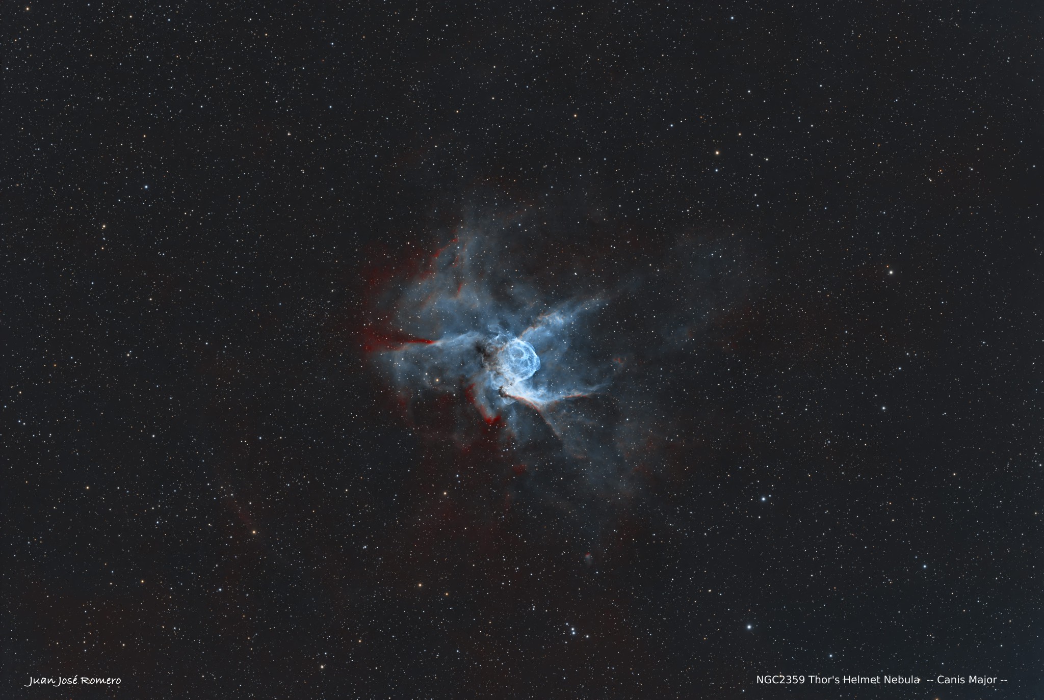 Camp de visió ampli: NGC2359 – Nebulosa del Casc de Thor