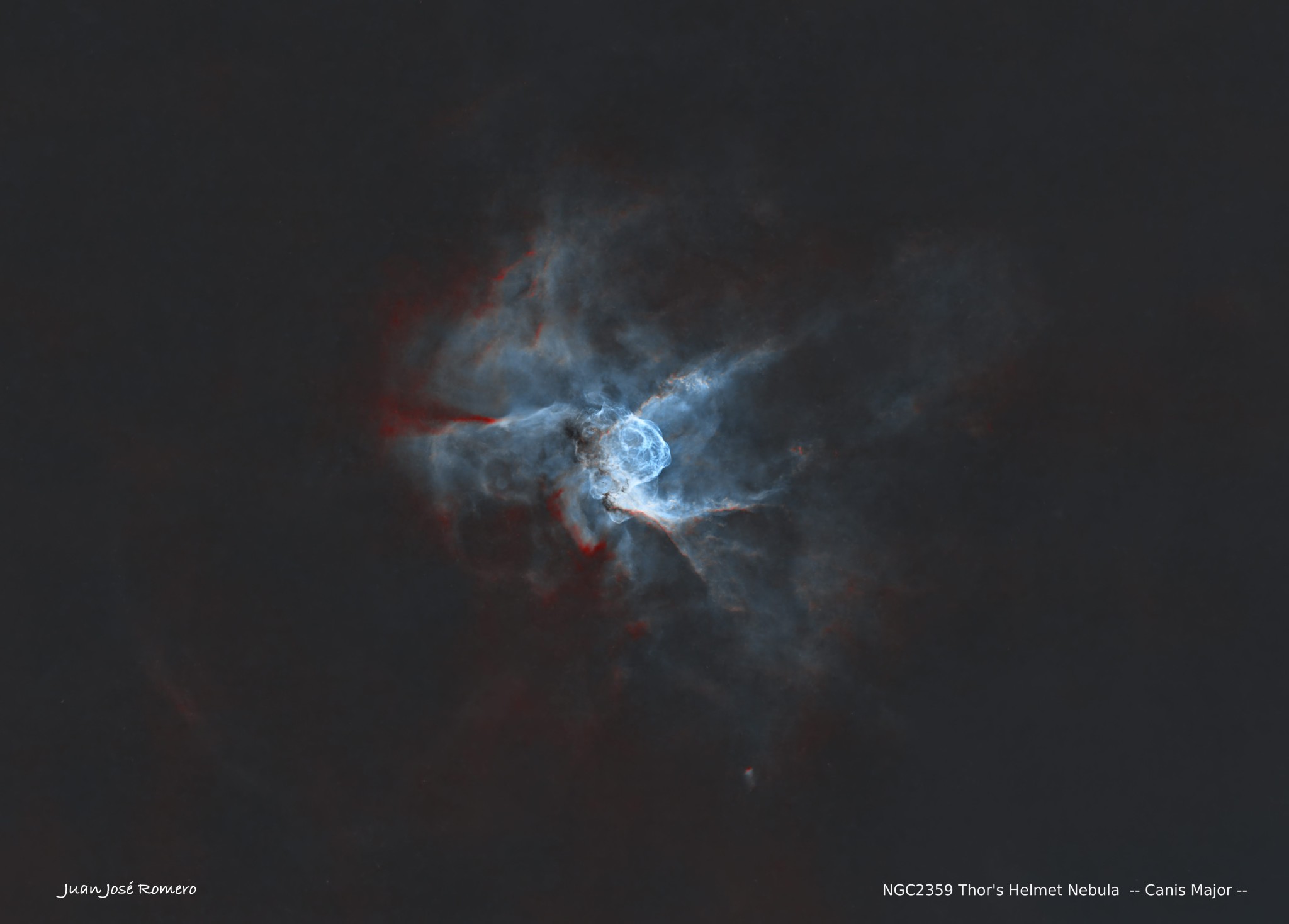 Versió sense estrelles: NGC2359 – Nebulosa del Casc de Thor
