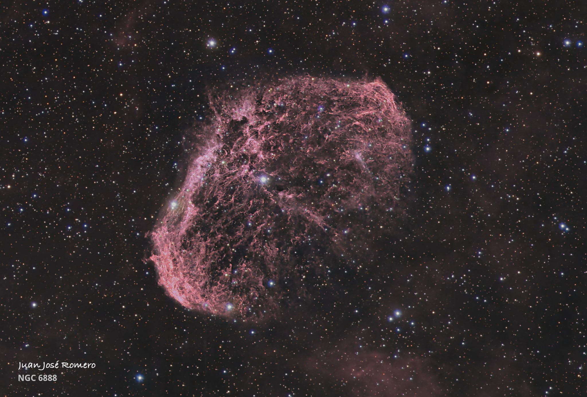 Detall de la nebulosa Creixent: NGC6888 – Nebulosa Creixent (Caldwell 27)