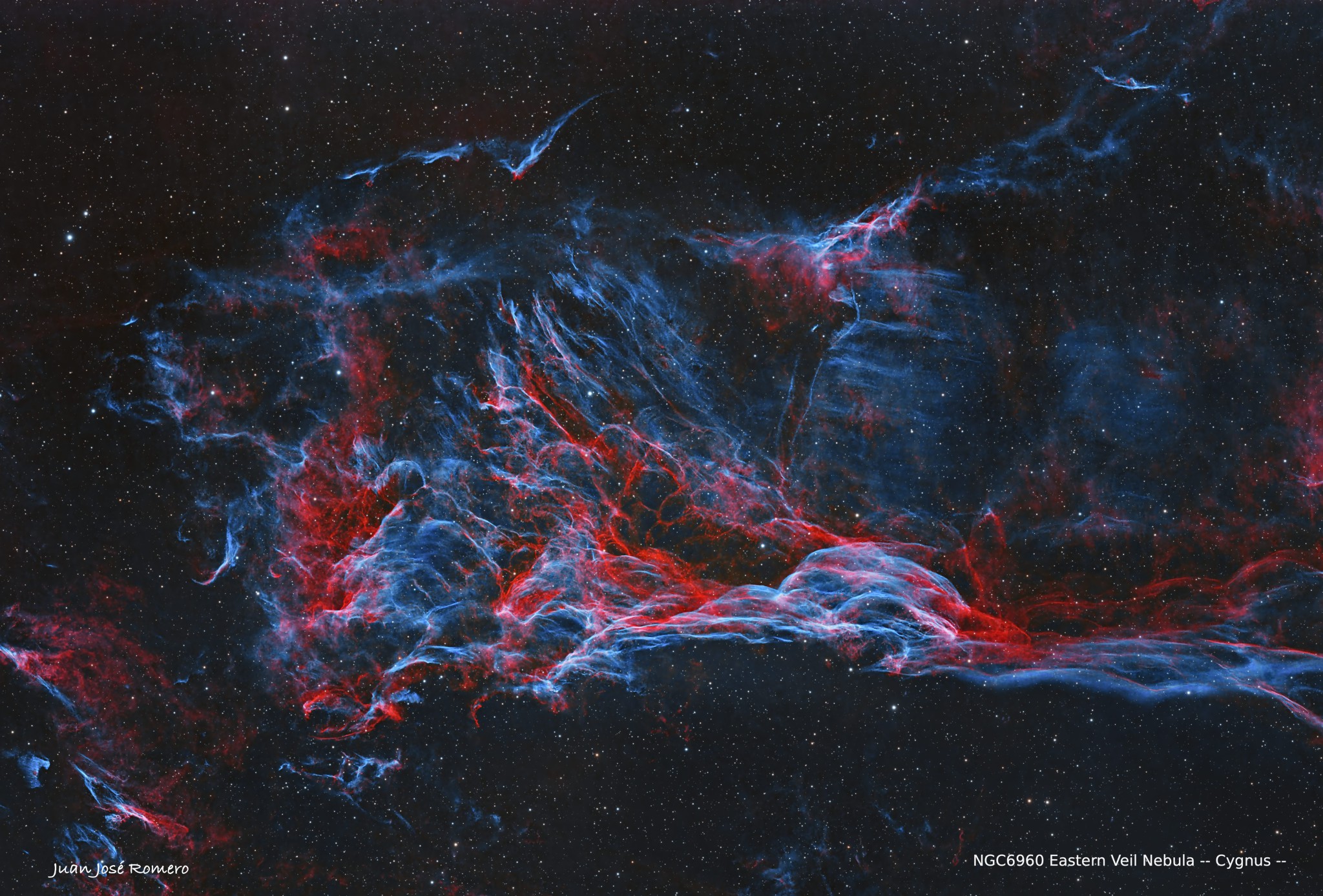 Detall del Vel Est: NGC6960 – Part oriental (est) del Western Veil Nebula