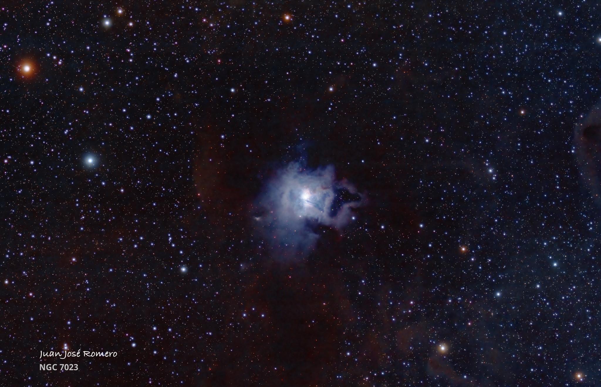 Entorn estel·lar de NGC 7023: NGC 7023 – Nebulosa de l'Iris