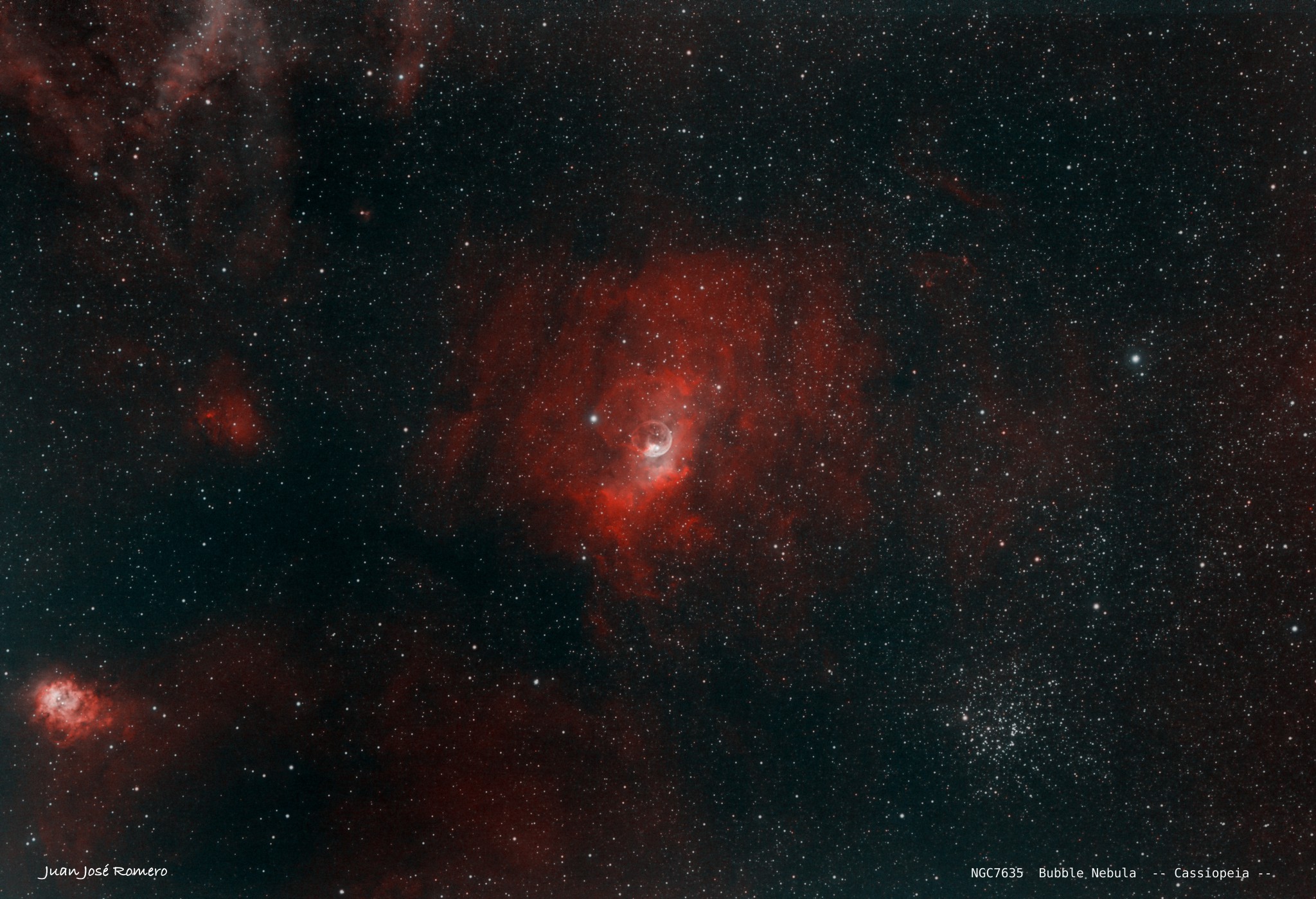 Fotografia astronòmica de NGC7635 – Nebulosa de la Bombolla