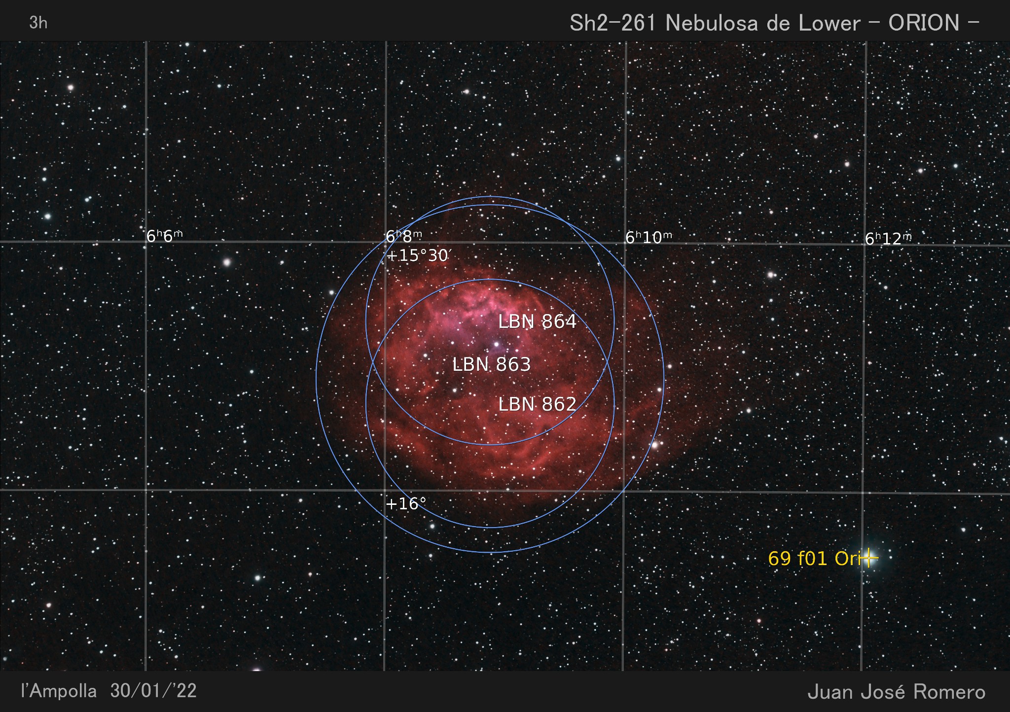 Objectes identificats: Sh2-261 – Nebulosa de Lower