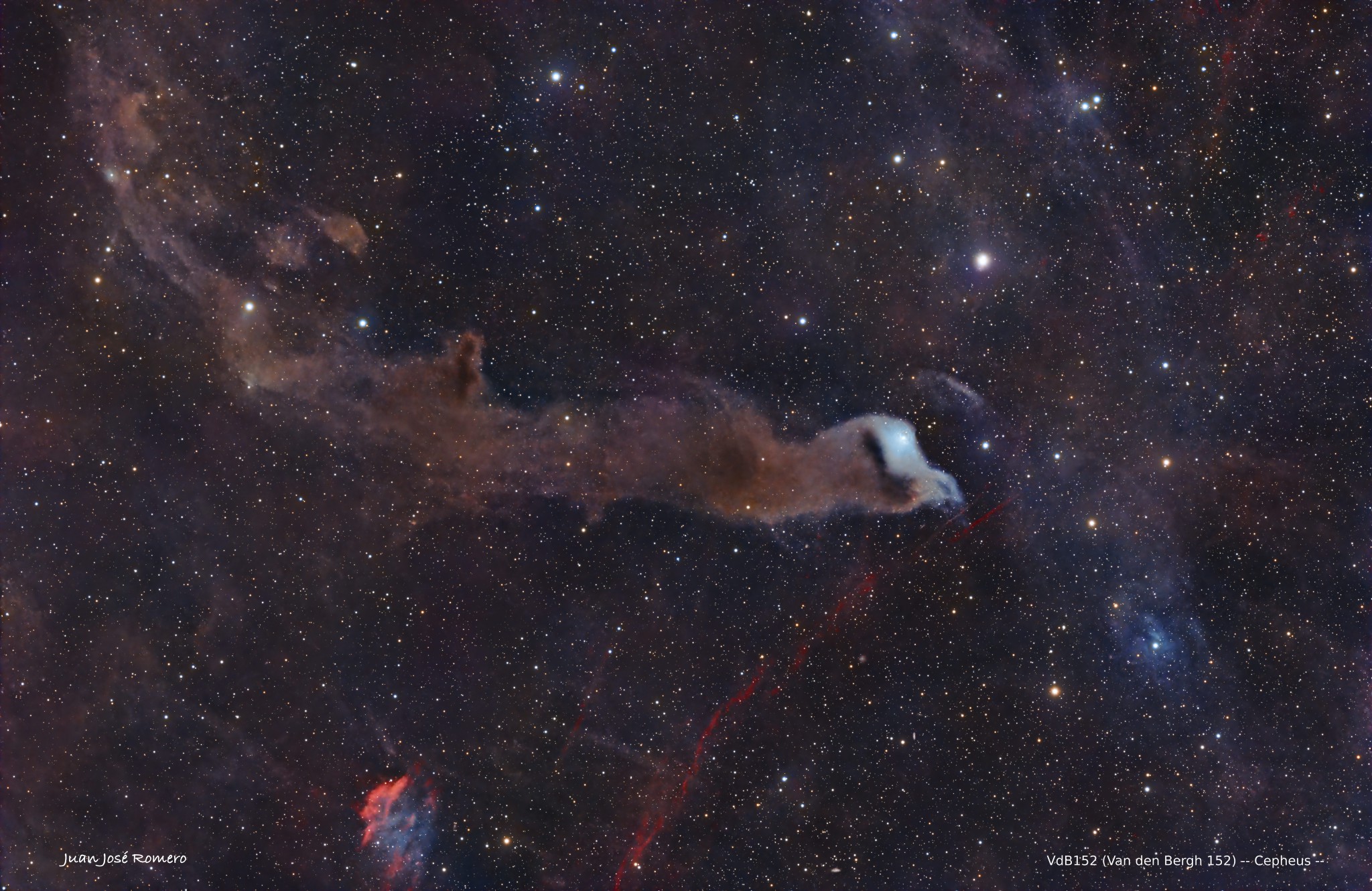 Fotografia astronòmica de VdB152 – Nebulosa de Reflexió Van den Bergh 152