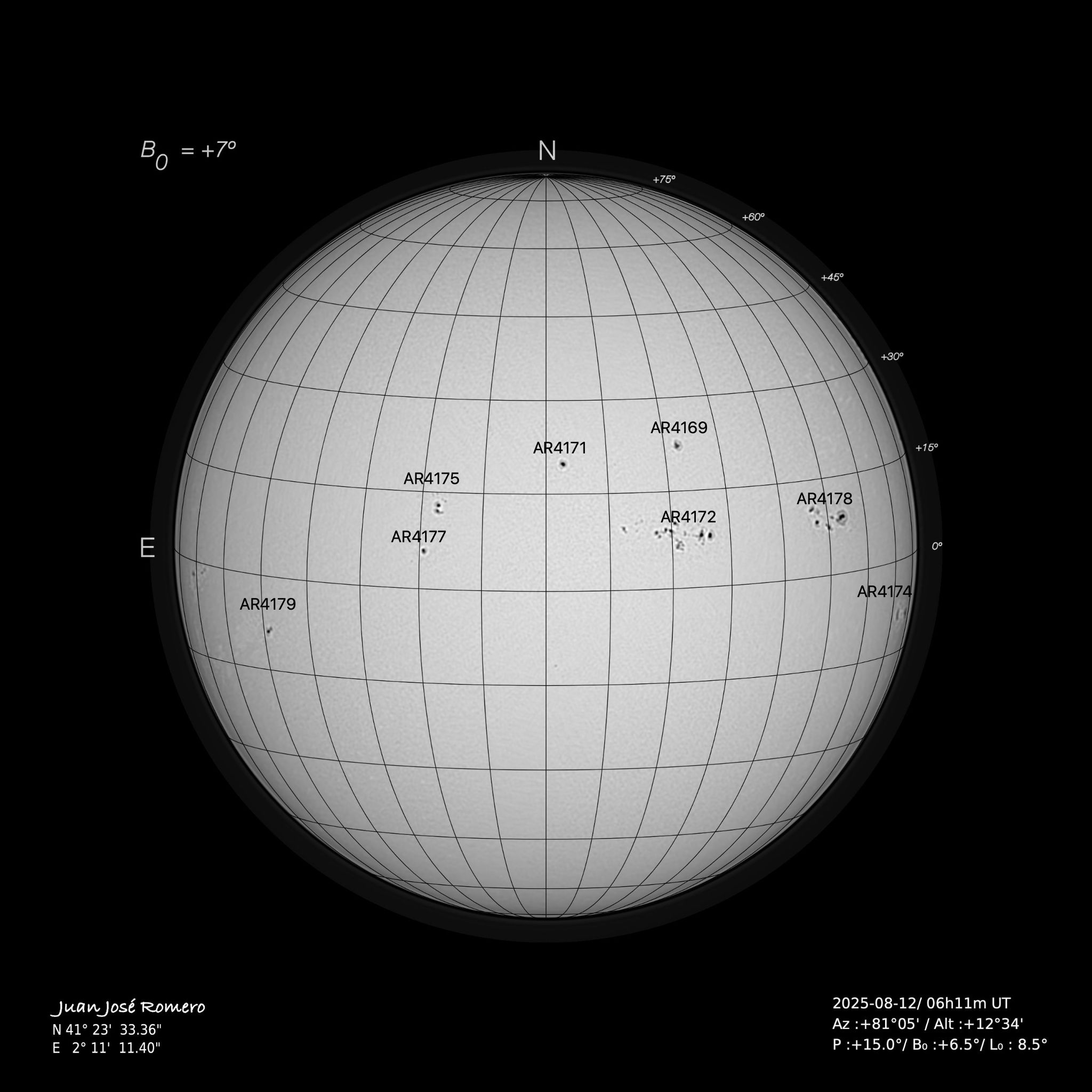 fotografia solar, 12 d’agost del 2025