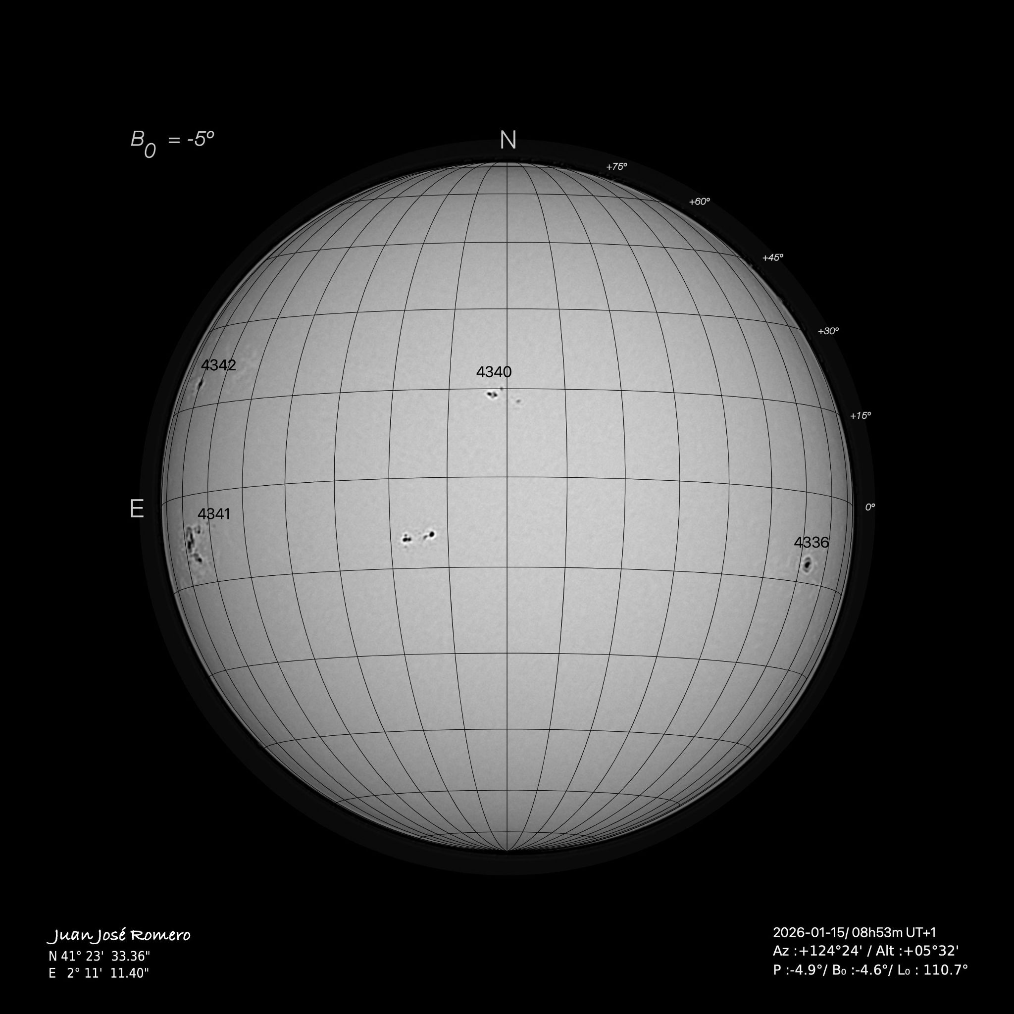 fotografia solar, 15 de gener del 2026