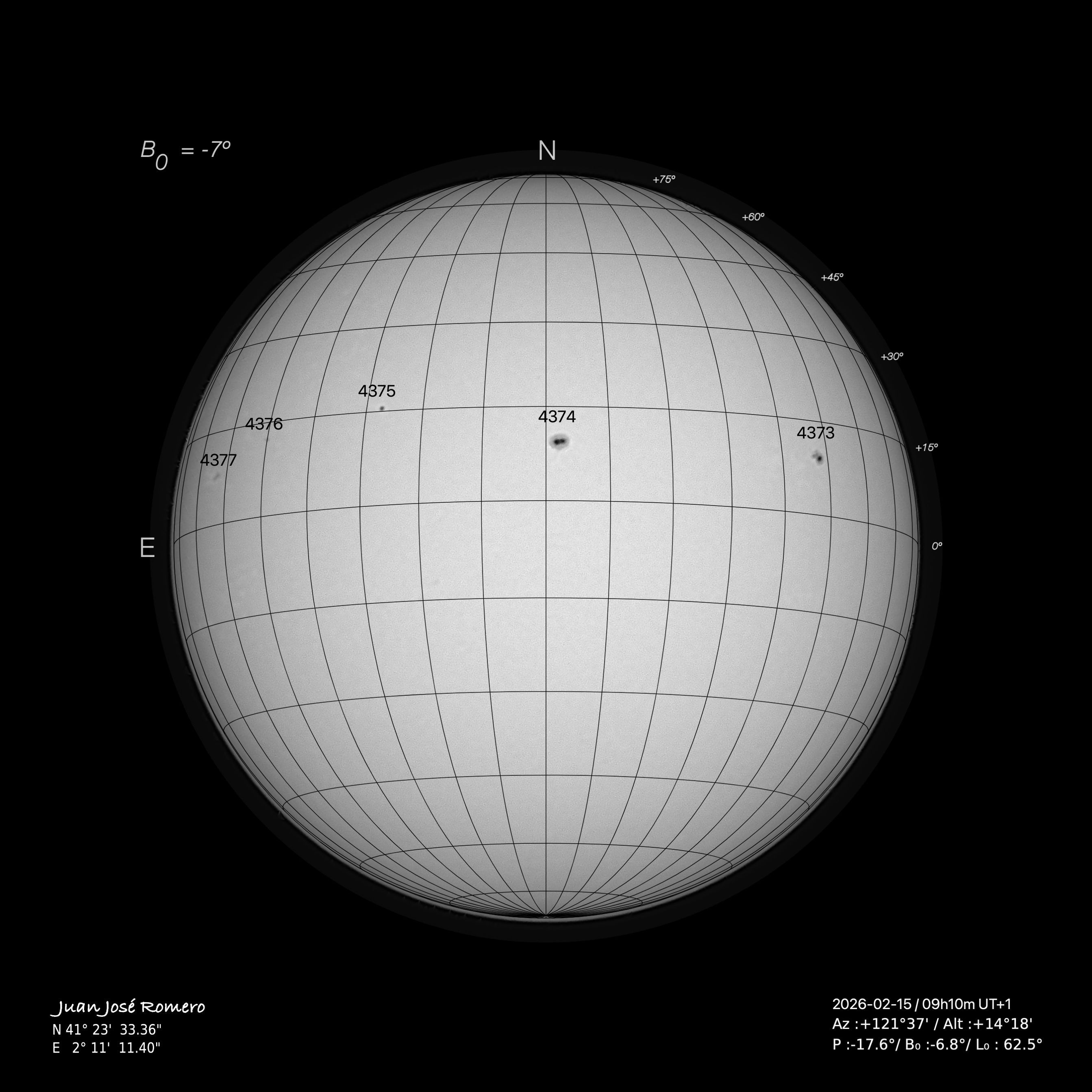fotografia solar, 15 de febrer del 2026